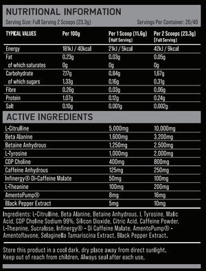 Graft Pre-Workout - Premium Maximally Dosed Formula